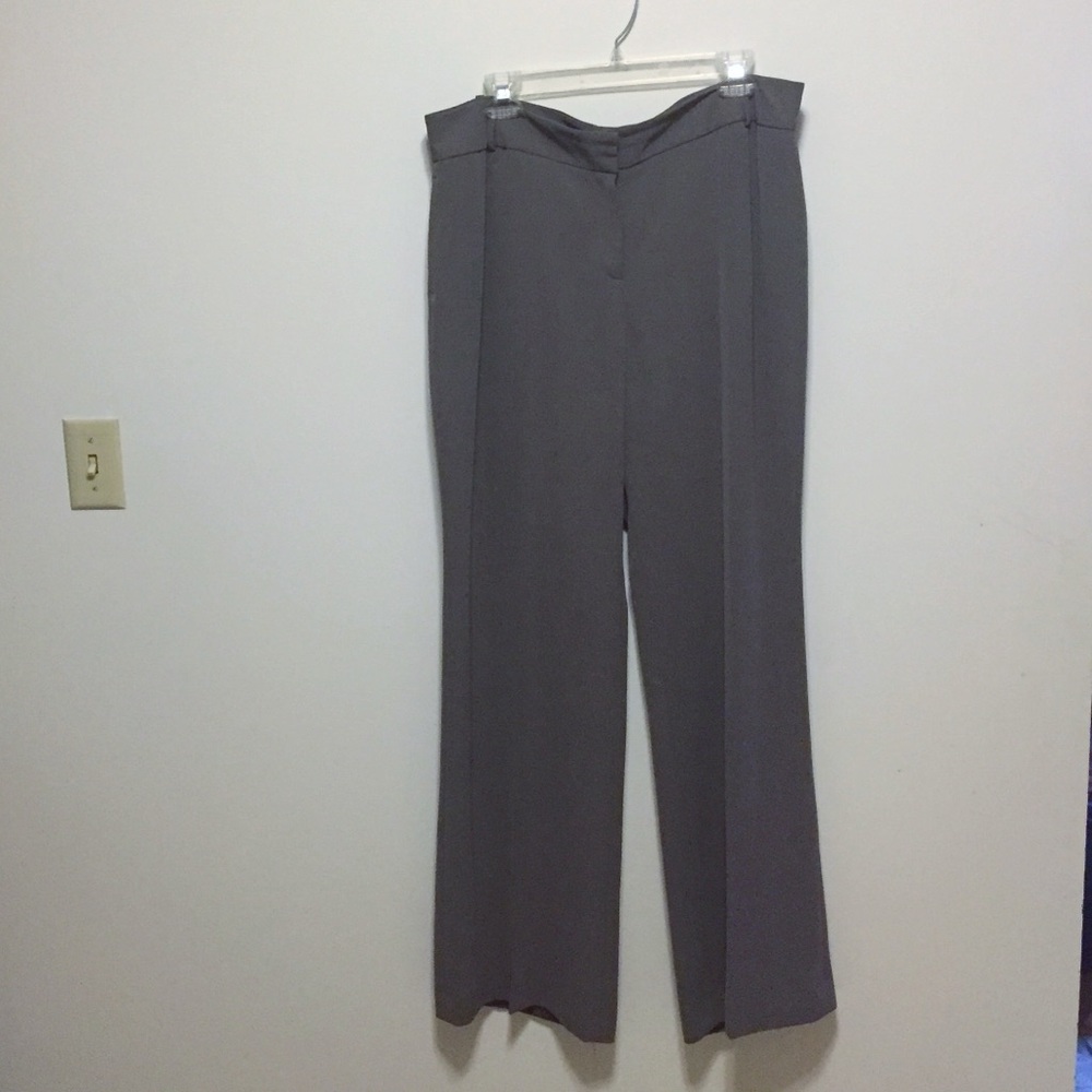 Gray Anne Klein career pants